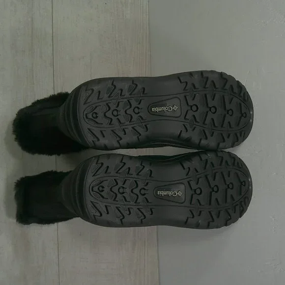 Columbia Ice Maiden II Black Quilted Waterproof Lace up Snow Winter Boots SZ 8 - Picture 6 of 12